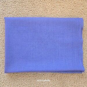 NWOT Cashmere Lightweight Scarf Periwinkle Cornflower Blue
